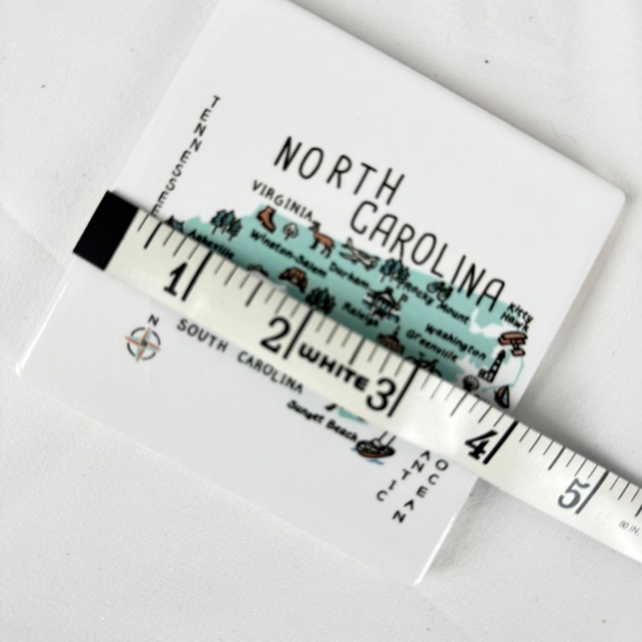 New Boxed Set of 4 North Carolina Map Coasters Tiles Cork Backs My Place Gift - Picture 5 of 10